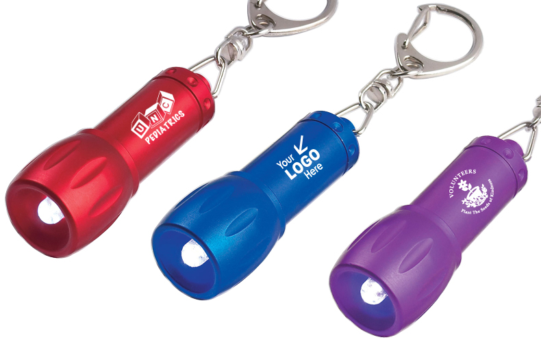 Mini Aluminum LED Light With Key Chain